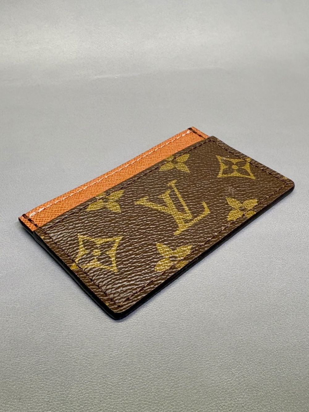 LV Canvas, Leather Card Case Holder